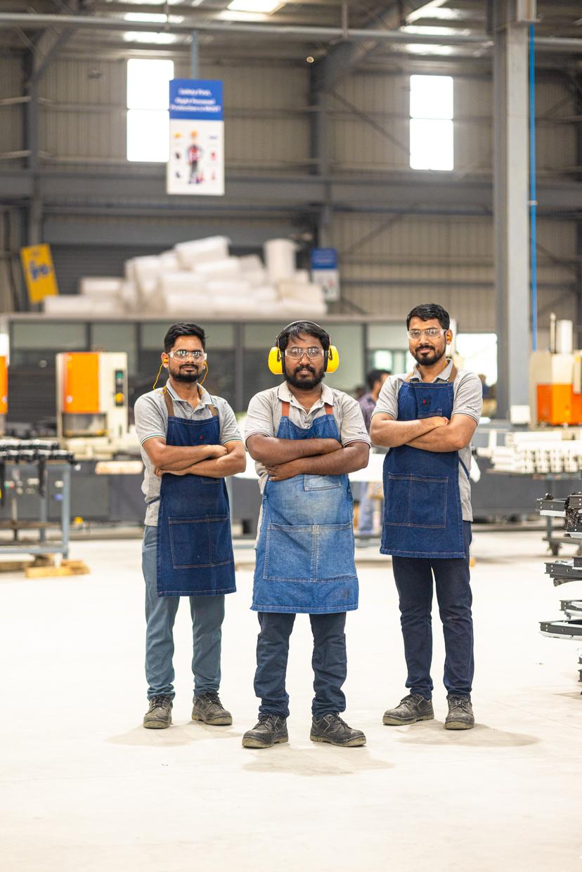 Workers on site